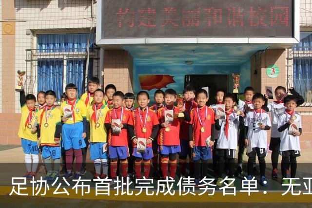 足协公布首批完成债务名单：无亚泰、三镇、沧州